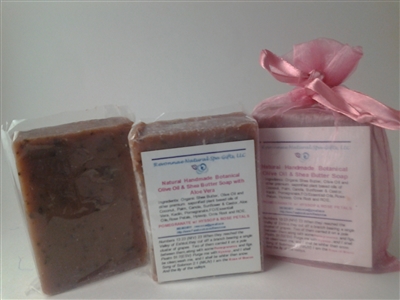 Pomegranate wih Rose Petals Shea Butter and Olive Oil Soap